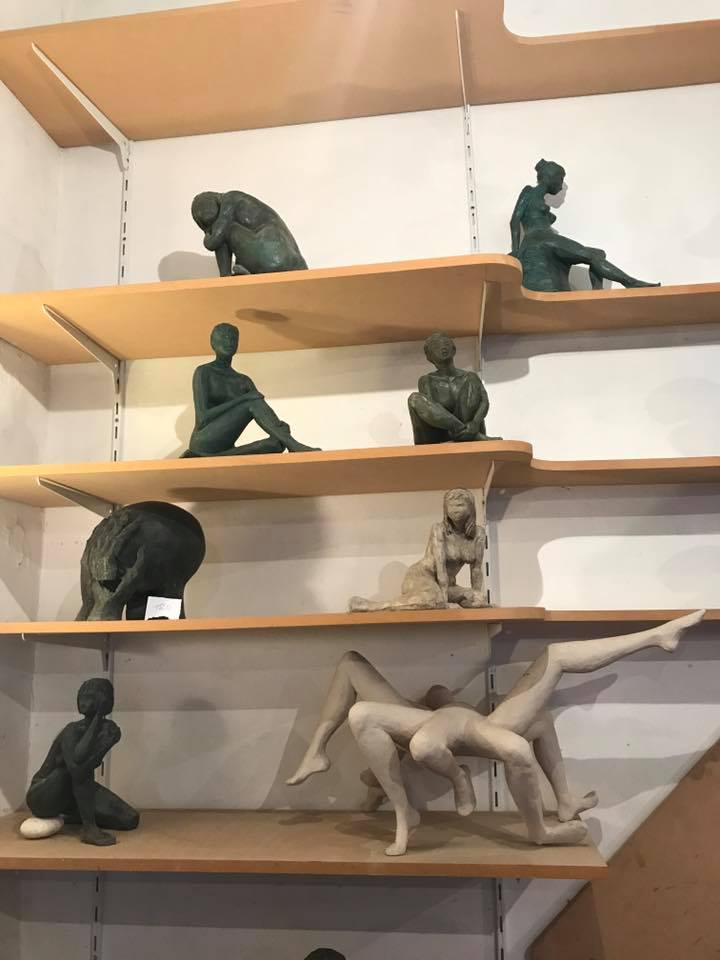 25, 26 et 27 mai 2018: beau succès  pour l'expo-vente de sculptures "Olivia for ever“ au profit de la recherche  